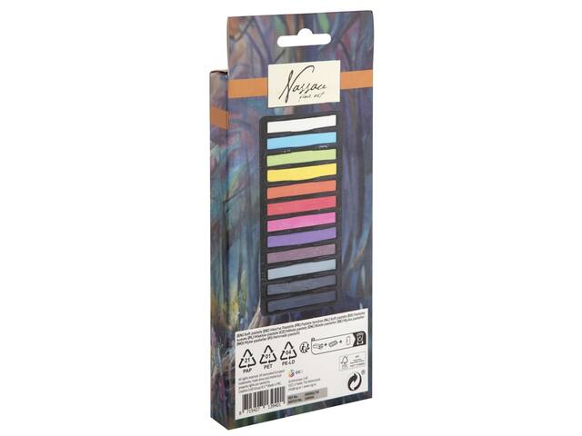 Pastelkrijt Nassau fine art zacht 12 stuks assorti