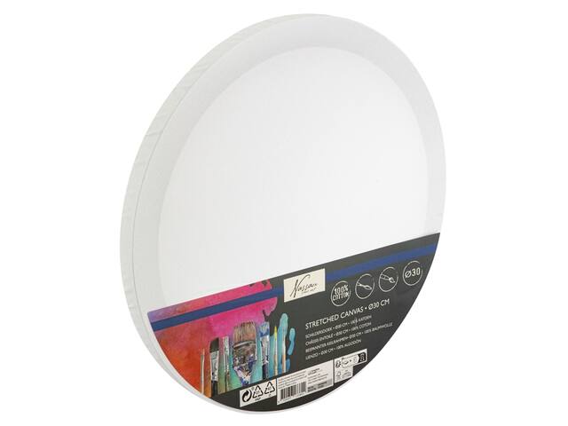 Canvas Nassau fine art rond 30cm katoen
