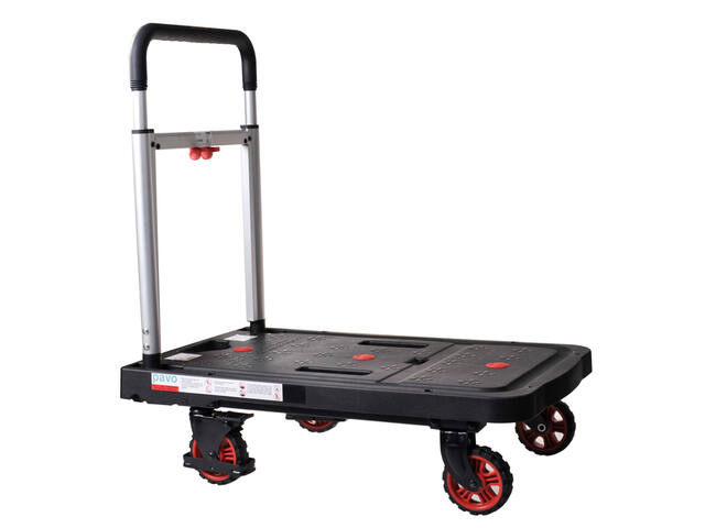 Transportkar Pavo inklapbaar 137kg zwart