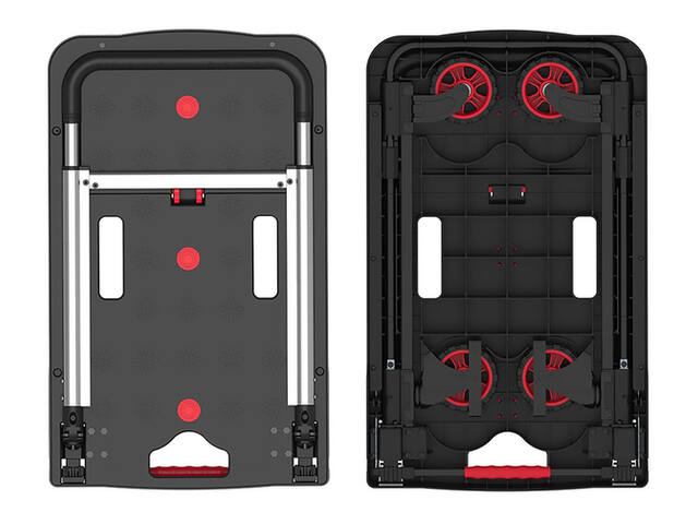 Transportkar Pavo inklapbaar 137kg zwart