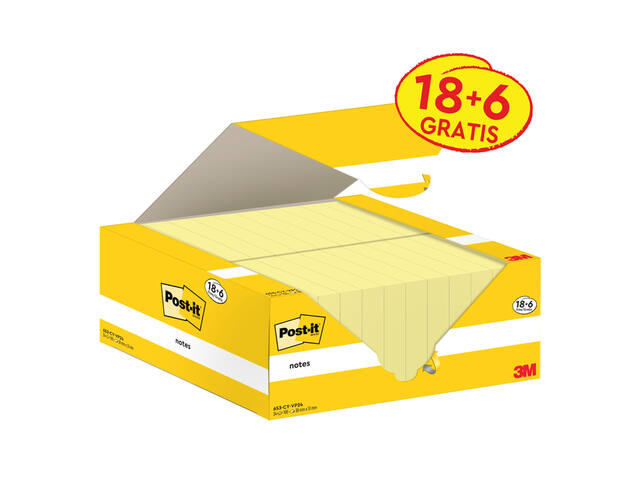 Memoblok 3M Post-it 653-CY 38x51mm geel