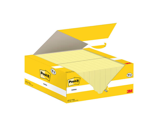 Memoblok 3M Post-it 653-CY 38x51mm geel