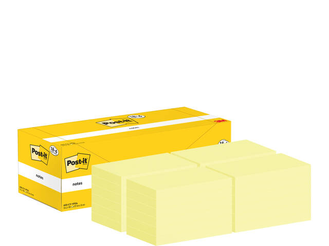 Memoblok 3M Post-it 655-CY 76x127mm geel