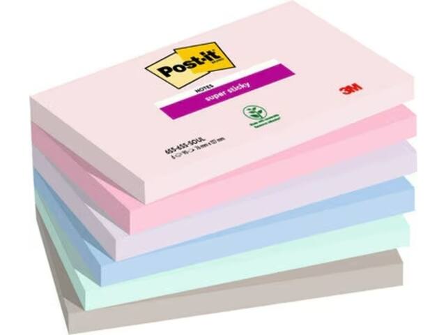 Memoblok 3M Post-it 655-6SS 76x127mm SOUL