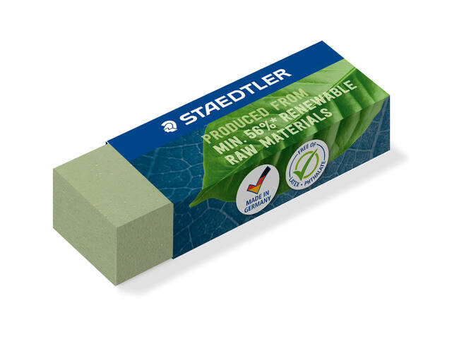 Gum Staedtler Eco 52680 65x23x10mm olijfgroen