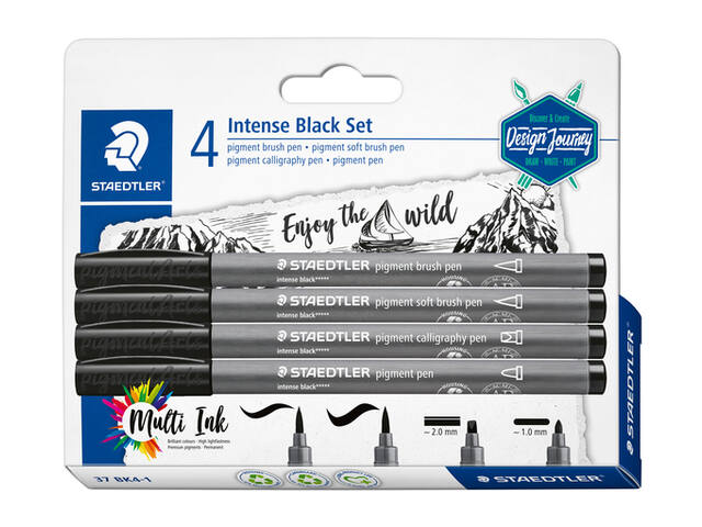 Brushpen Staedtler pigment pen Intense black