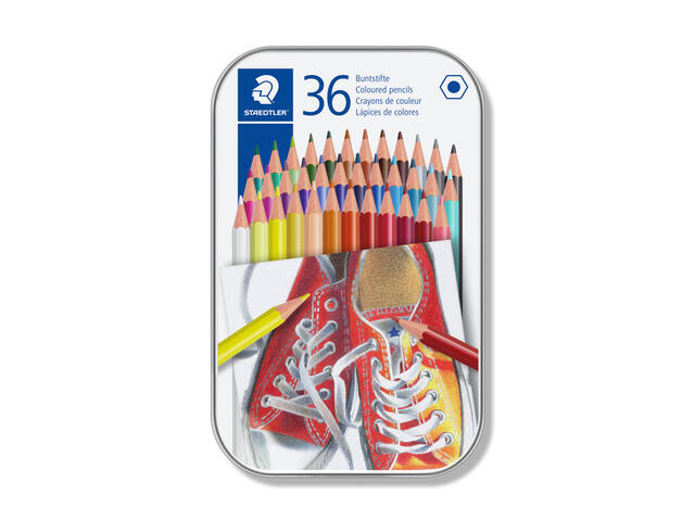 Kleurpotloden Staedtler 175 6kantig 36 st ass