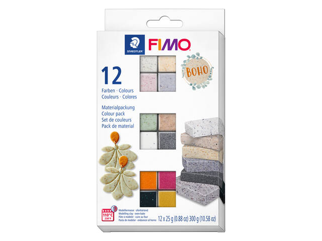 Klei Fimo Staedtler colourpack 12 boho colours