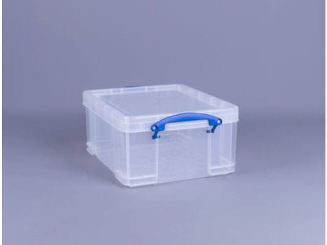 Opbergbox Really Useful 21 liter transparant wit