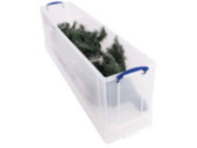 Opbergbox Really Useful 77 liter transparant wit