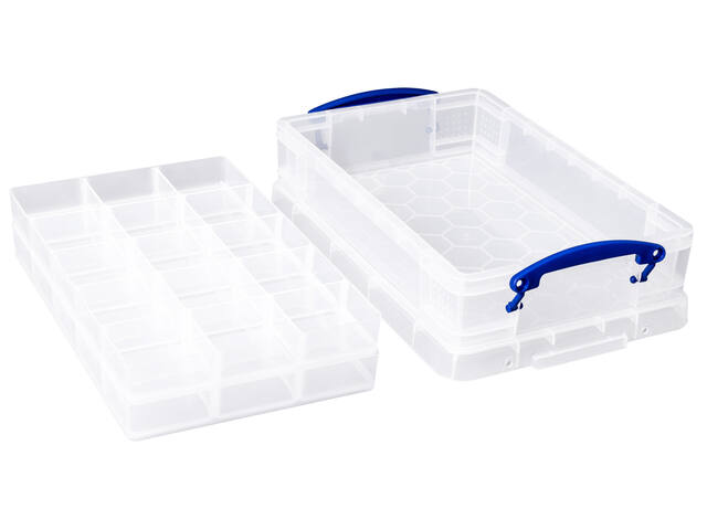 Opbergbox Really Useful 4l 395x255x88mm tr wt
