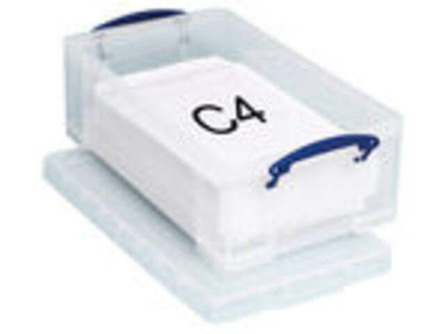 Opbergbox Really Useful 4l 395x255x88mm tr wt