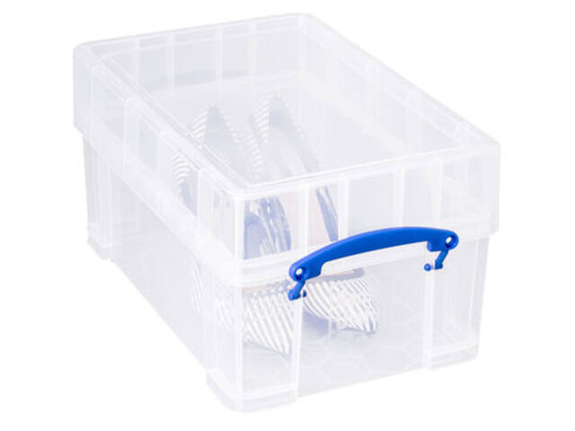 Opbergbox Really Useful 9l XL 395x255x205mm tr wt