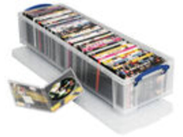 Opbergbox Really Useful 22 liter transparant wit