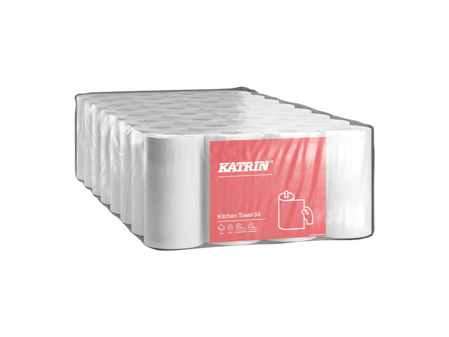 Keukenrol Katrin 2laags 64 vel wit