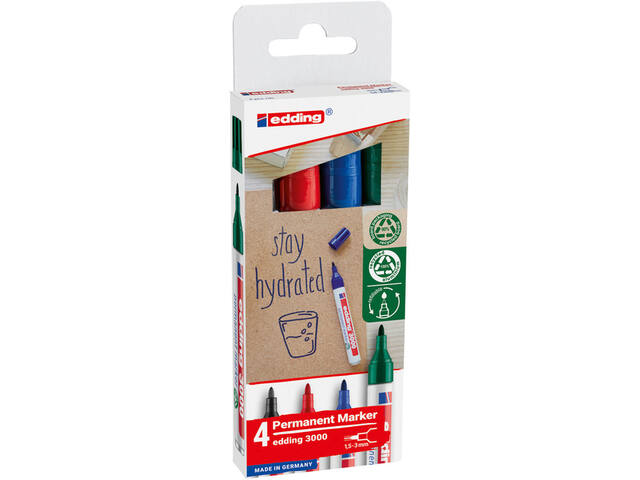Viltstift edding 3000 creatief rond 1.5-3mm ass