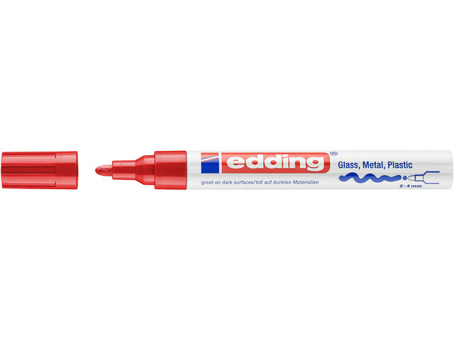 Paintmarker edding 750 oliebasis 2-4mm crea rood