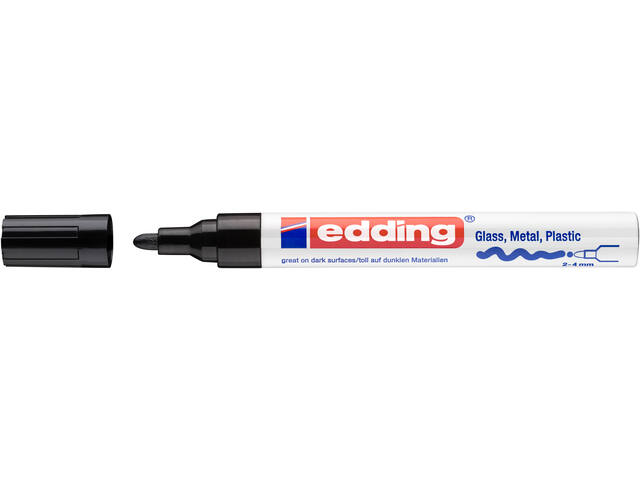 Paintmarker edding 750 oliebasis 2-4mm crea zwart