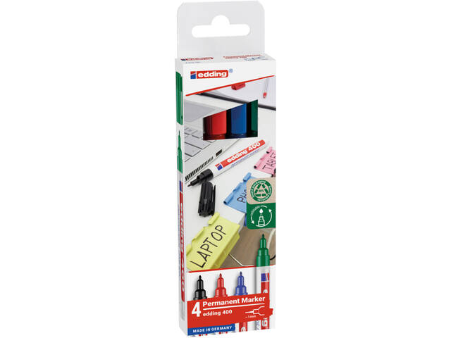 Viltstift edding 400 creatief rond 1mm assorti