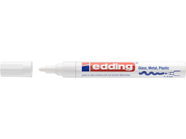 Paintmarker edding 750 oliebasis 2-4mm crea wit