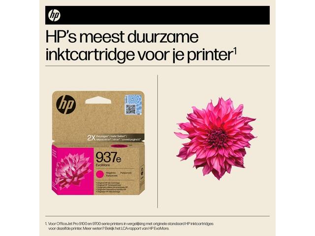 Inktcartridge HP 4S6W7NE 937E Evomore rood