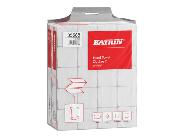 Handdoek Katrin 2laags 244x230mm wit