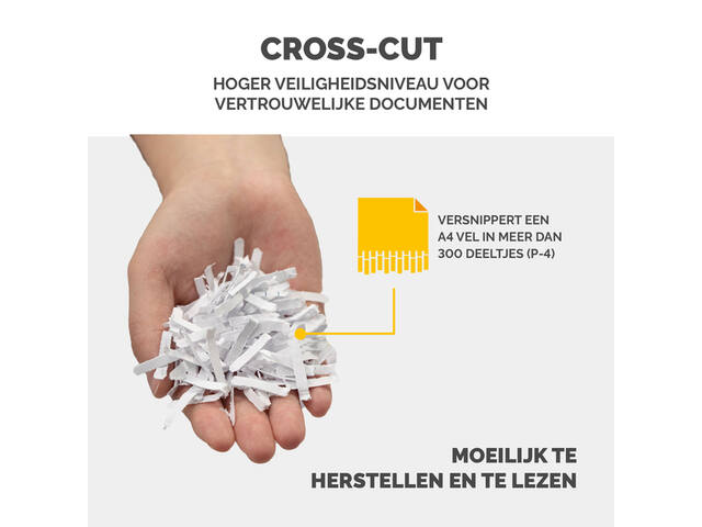 Papiervernietiger Fellowes LX65 4x40mm wit
