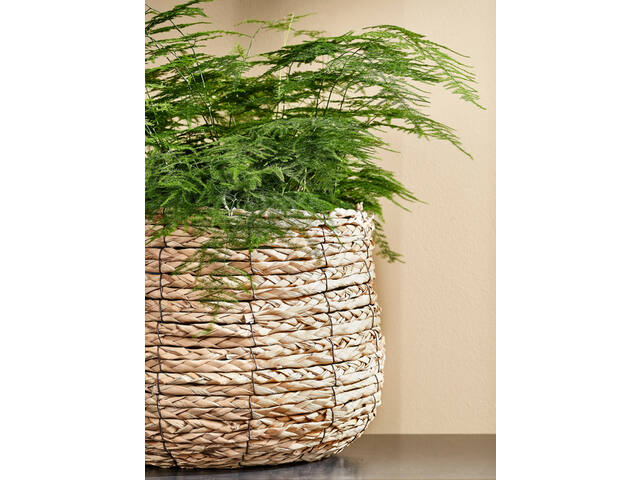 Plantenmand Mica Avalon zeegras 31x30cm lichtbruin