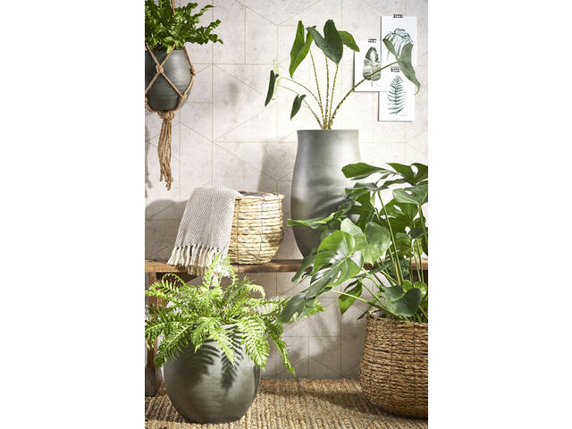 Plantenmand Mica Avalon zeegras 31x30cm lichtbruin