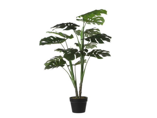 Kunstplant Mica Monstera in plastic pot