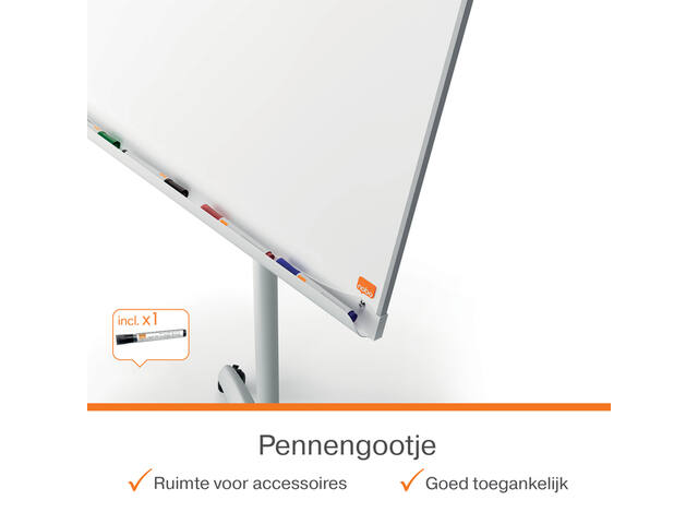 Flipover Nobo Premium Plus mobiel staal