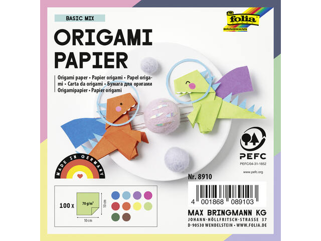 Origami papier Folia 20x20cm tr 42gr 500vel 10kl