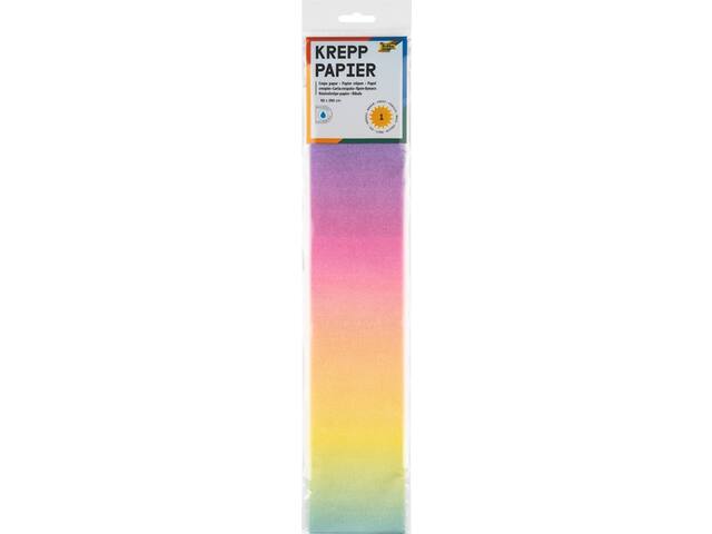 Crepepapier Folia 50x250cm 10vel 1650 regenboog