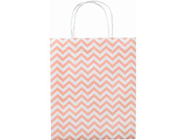 Tas handvat Folia kraftpap 115gr 18x21x8 3dessins