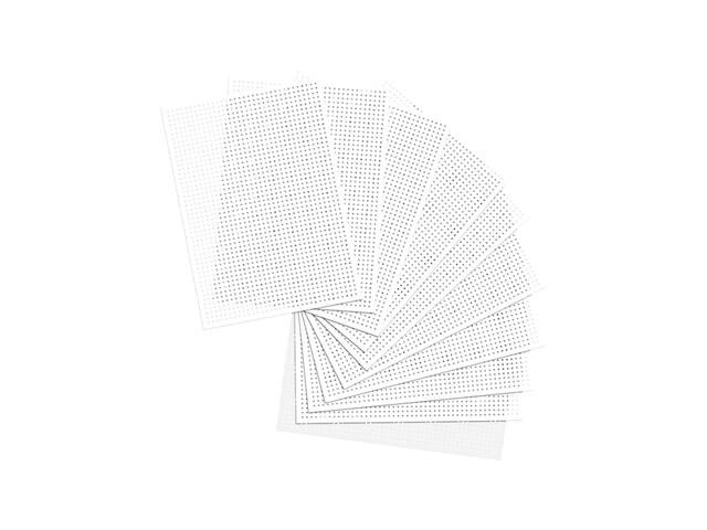 Borduurkaarten Folia 17.5 x x24.5cm 300gr 40v wit