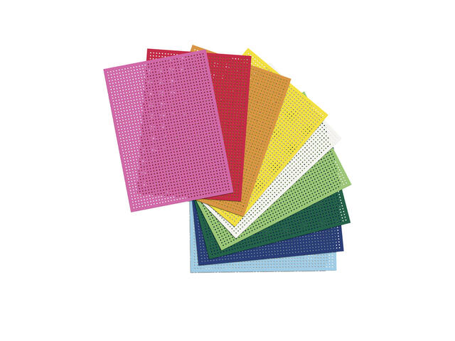 Borduurkaarten Folia 17.5 x x24.5cm 300gr 10v ass