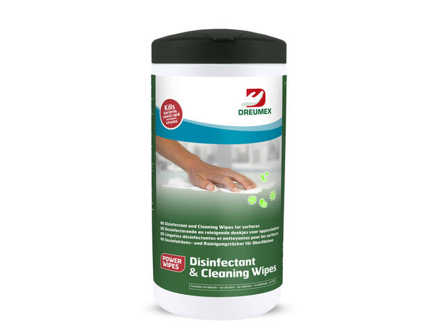 Desinfectiedoekjes Dreumex bus 80 stuks wit
