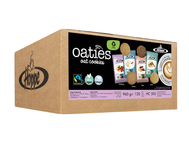 Haverkoek Hoppe Oaties fairtrade koekjesmix