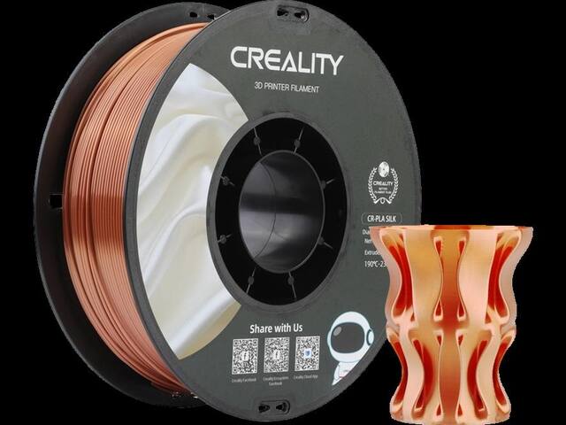3D Filament Creality PLA 1.75mm Silk rood kpr 1kg
