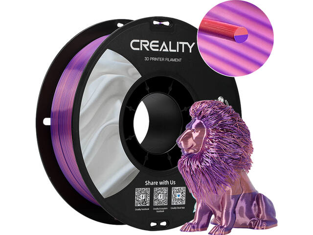 3D Filament Creality PLA 1.75mm Silk roze ps 1kg