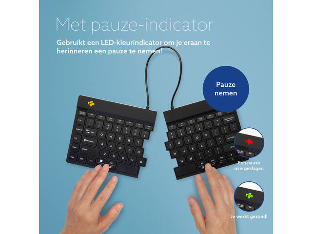 Toetsenbord R-Go Split Break QWERTY WL zw