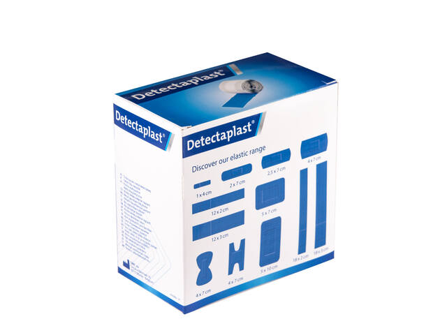 Elastische bl textielpleister Detectaplast 6cmx5m