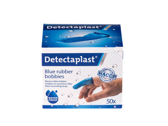 Vingerlingen Detectaplast rubber blauw