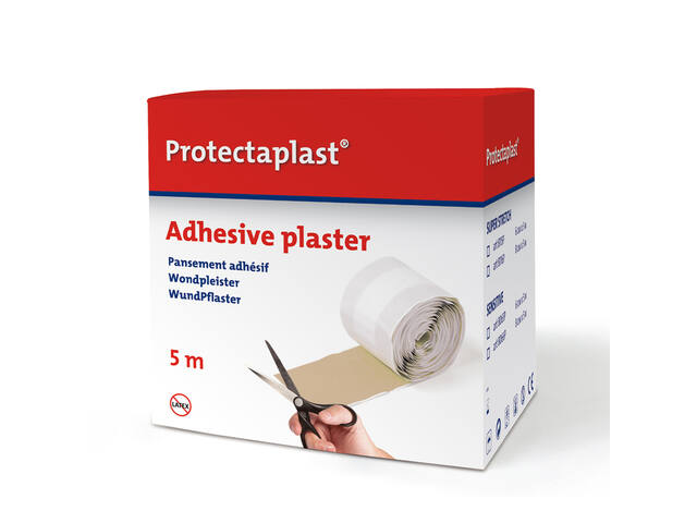 Elastische pleister Protectaplast bruin 6cmx5m