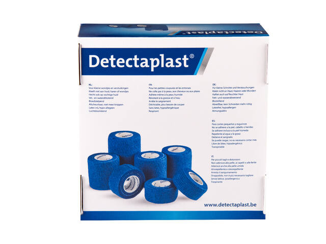 Cohesief verband blauw Detectaplast assorti 7stuks