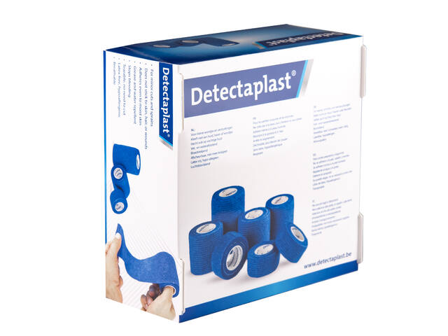 Cohesief verband blauw Detectaplast assorti 7stuks