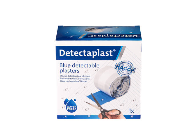 Waterafstotende bl pleister Detectaplast 6cmx5m