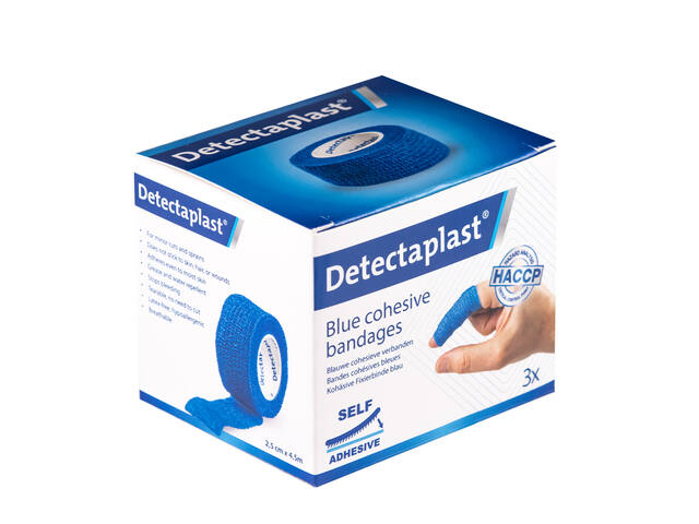 Snelpleister blauw Detectaplast 2.5cmx4.5m