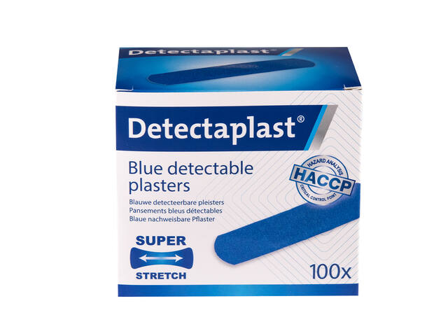 Elastische bl textielpleister Detectaplast 19x72mm
