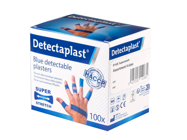 Elastische bl textielpleister Detectaplast assorti